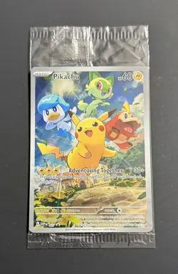 Pokemon TCG Pikachu SVP027 Scarlet & Violet Paldea Evolved Sealed Black Star - Image 1