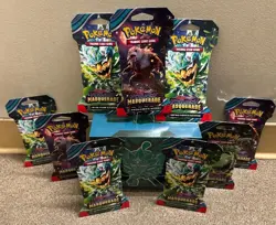 Pokemon TCG Twilight Masquerade LOT( 1 ETB, 9 Sleeved Boosters), New/Sealed - Image 1