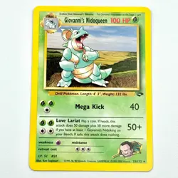 Giovanni's Nidoqueen Near Mint++ Gym Challenge Rare Non Holo Vintage Pokemon TCG - Image 1