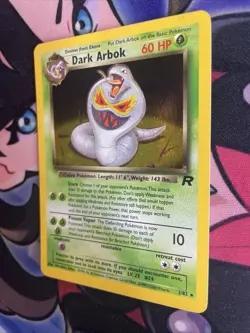 Pokemon TCG Team Rocket Dark Arbok Unlimited Holo Rare 2/82 LP - Image 3