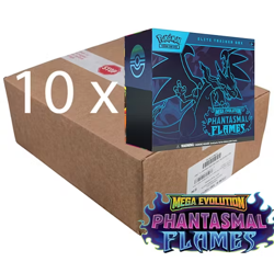 IN HAND Pokemon TCG Phantasmal Flames 10 Elite Trainer Box SEALED CASE presale - Image 2