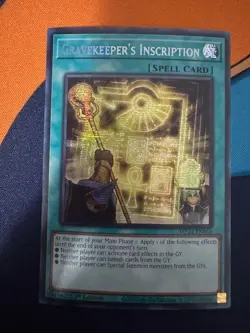 Gravekeeper's Inscription MP24-EN064 Secret Rare NM-M 1st Edition - Image 1