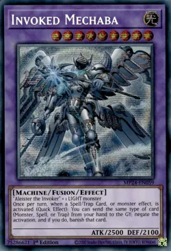 Yugioh! Invoked Mechaba - MP24-EN059 - Prismatic Secret Rare - 1st Edition Near - Image 1