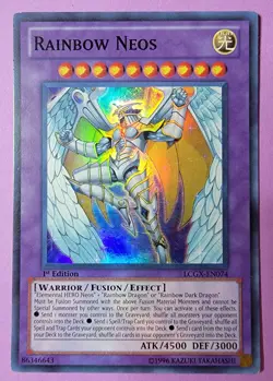 Yu-Gi-Oh Rainbow Neos 1st Edition Super Rare LCGX-EN074 LP - Image 1