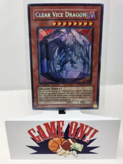 YuGiOh Clear Vice Dragon SOVR-EN098 1st Edition Secret Rare NM - Image 1