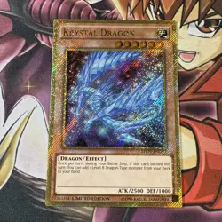 Yugioh Krystal Dragon MVP1-ENGV2 Gold Rare Limited Edition NM - Image 1