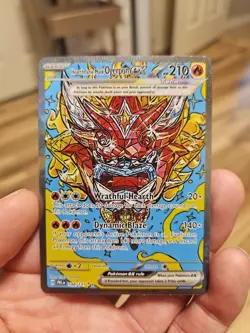 Hearthflame Mask Ogerpon ex 148/131 Sv: Prismatic Evolutions Holo Pokemon Card - Image 1