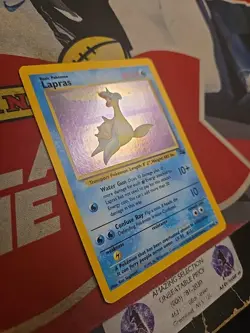 1999 Pokemon TCG Fossil Unlimited Lapras Mp/lp Holo Card 18/62 - Image 2