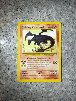Pokemon TCG Shining Charizard Neo Destiny Holo Card 107/105 - Image 1