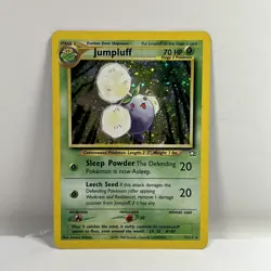 2000 Pokemon Card Neo Genesis Jumpluff 7/111 Holo Rare MP - Image 1