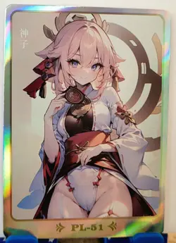 Yae Miko Genshin PL Card Goddess Story Buzzed on the Sweetness Waifu Anime PL-51 - Image 1