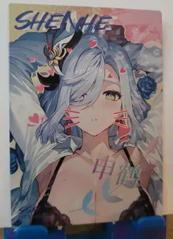 Shenhe Genshin SSR Card Goddess Story Lovely Zhi Lian Waifu Anime - Image 1