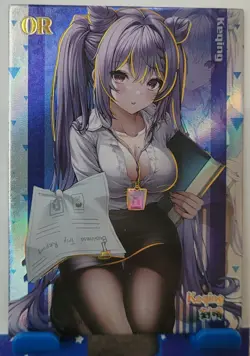 Keqing Genshin OR Card Goddess Story Absolutely Stunning Girl OR-005 Waifu - Image 1
