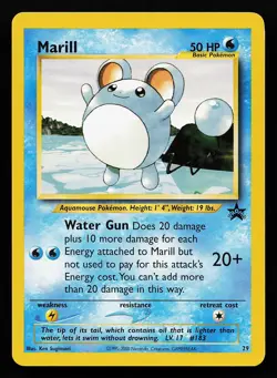 Marill 29 WOTC Black Star Promo Pokemon Card - Image 1