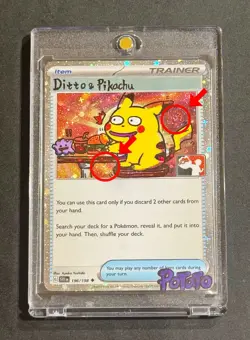 Pokemon Metamon Card Ditto Korean EXCLUSIVE Promo 173/SV-P Hand draw DIY 🌀🌀 - Image 3