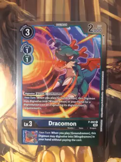 Digimon Card Game Dracomon Foil - P-092 Multicolor Near Mint - Image 1