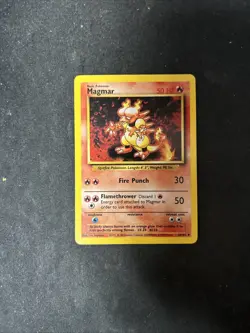 Pokemon Magmar 36/102 Base Set Card D5 - Image 1