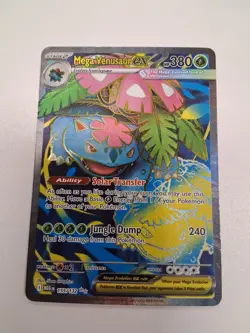 Pokemon Mega Venusaur EX 155/132 Full Art Mega Evolution Card TCG - Image 1