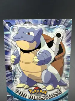Blastoise #09 - NON-HOLO - SERIES 1 - TOPPS Pokemon Card Blue logo - Image 2