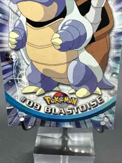 Blastoise #09 - NON-HOLO - SERIES 1 - TOPPS Pokemon Card Blue logo - Image 3