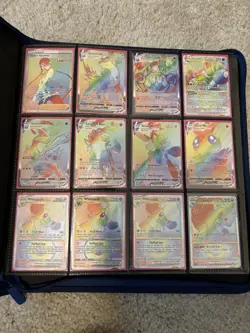 450+ Pokemon Cards Binder Full Art, Rainbow Rare, GX, EX, Amazing Rare, Shiny V - Image 1