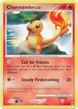 Pokemon Platinum Arceus 59/99 Card Charmander - Image 1