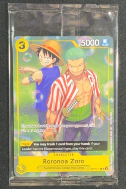 One Piece Card Game Promo Mint Roronoa Zoro OP-10-113 Sealed Learn Together Set - Image 1