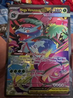 Pokemon TCG Mega Venusaur Ex Mega Evolution Special Illustration Rare Card - Image 2