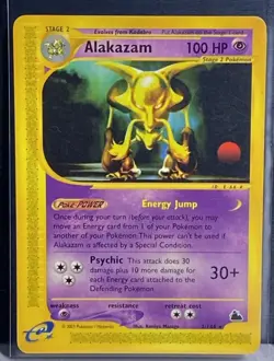Pokemon Alakazam TCG Skyridge Card 2/144 Regular Rare Non Holo - Image 1