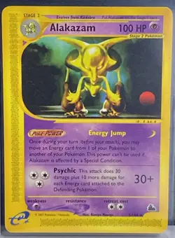 Pokemon Alakazam TCG Skyridge Card 2/144 Regular Rare Non Holo - Image 2