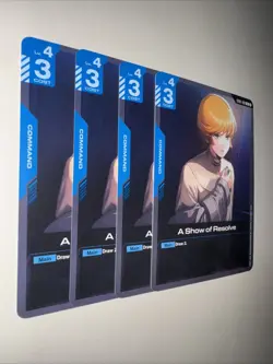 GD01-100 A Show Of Resolve X4 Playset Gundam Card Game TCG CCG English - Image 2