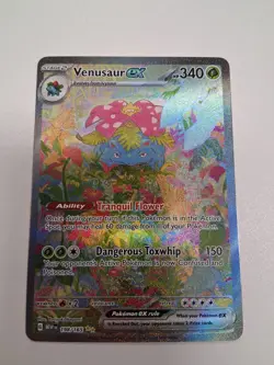 Venusaur ex 198/165 Sv: Scarlet & Violet 151 Holo Pokemon Card TCG - Image 1