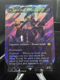 Cecil, Dark Knight (Grade Ready) (Surgefoil) (Borderless) MTG:FIN 0525 - Image 1