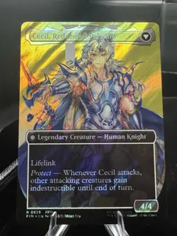 Cecil, Dark Knight (Grade Ready) (Surgefoil) (Borderless) MTG:FIN 0525 - Image 2