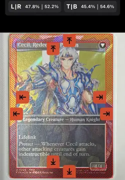 Cecil, Dark Knight (Grade Ready) (Surgefoil) (Borderless) MTG:FIN 0525 - Image 4