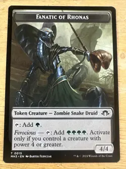 Fanatic of Rhonas Token #15 / Energy Reserve(NM) Modern Horizons 3 MH3 Magic MTG - Image 1