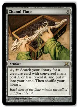 MTG Citanul Flute - 10th Edition Moderately Played English - Image 1