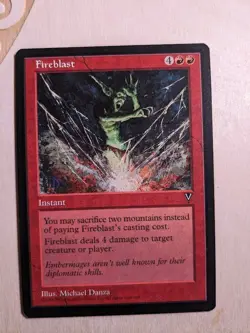 MTG - Fireblast - Visions - Red - Common - Instant - Near Mint - Image 3