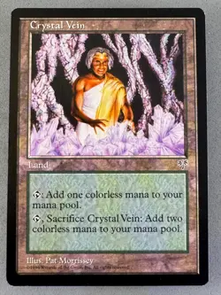 Crystal Vein Mirage MTG-Never Played Near Mint-Vintage Magic the Gathering - Image 1
