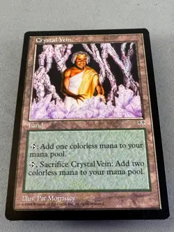 Crystal Vein Mirage MTG-Never Played Near Mint-Vintage Magic the Gathering - Image 3