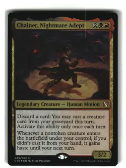 CHAINER, NIGHTMARE ADEPT Commander 2019 FOIL #39 C19(NM+)(MTG) - Image 1