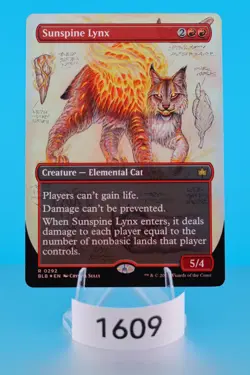 MTG Sunspine Lynx (Borderless) Bloomburrow Foil #292 - Image 1
