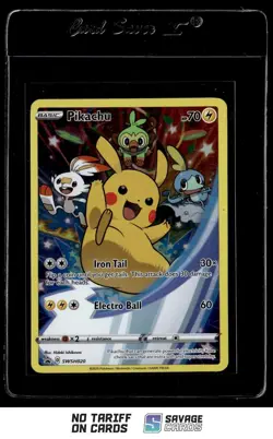 2020 Pokemon Sword & Shield - Black Star Promo Pikachu #SWSH020 - Image 1