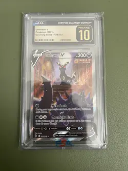 2021 Pokemon Sword & Shield Evolving Skies #189 UMBREON V CGC PRISTINE 10 - Image 1