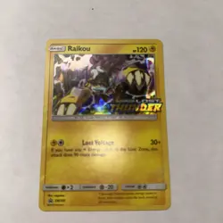 Pokemon TCG Raikou SM150 Lost Thunder Prerelease Promo Holo NM - Image 1