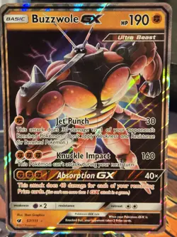 Pokemon - Buzzwole GX 57/111 Crimson Invasion Ultra Rare Holo NM - Image 1