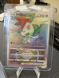 Pokemon TCG Shaymin VSTAR Rainbow Rare 173/172 - Brilliant Stars - NM/MINT - Image 1