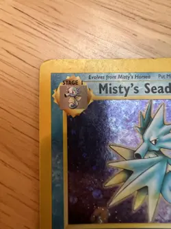 Pokemon TCG Misty's Seadra Prerelease 9/132 Gym Heroes Holo HP - Image 2