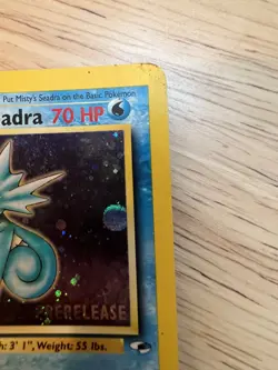 Pokemon TCG Misty's Seadra Prerelease 9/132 Gym Heroes Holo HP - Image 3