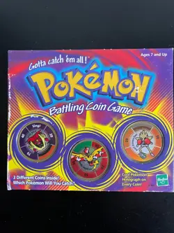 1999 Vintage Pokemon Battling Coin Game 8 Coins, Moltres - Image 2